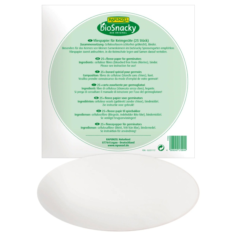 BioSnacky Sprouter – Filter Paper #4