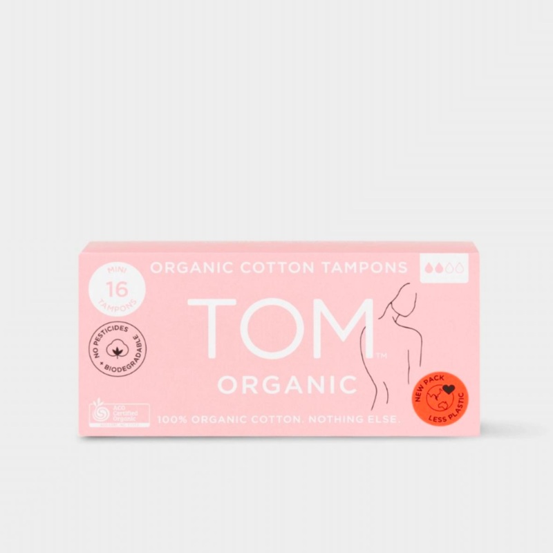 TOM Organic Tampons|Regular 16|Super 16|Mini 16