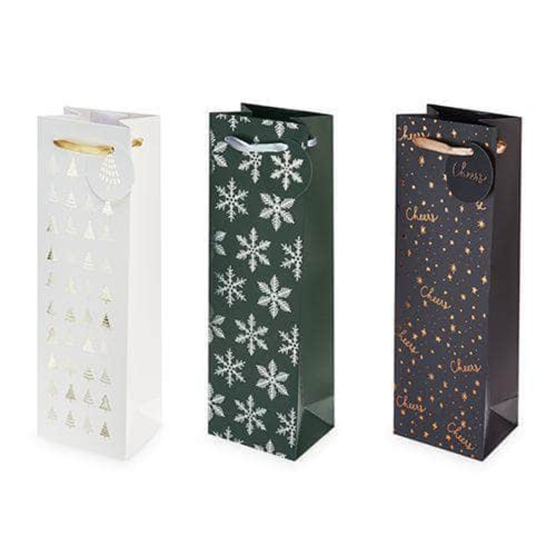 Yuletide Assortment Single-Bottle Wine Bag by Cakewalk