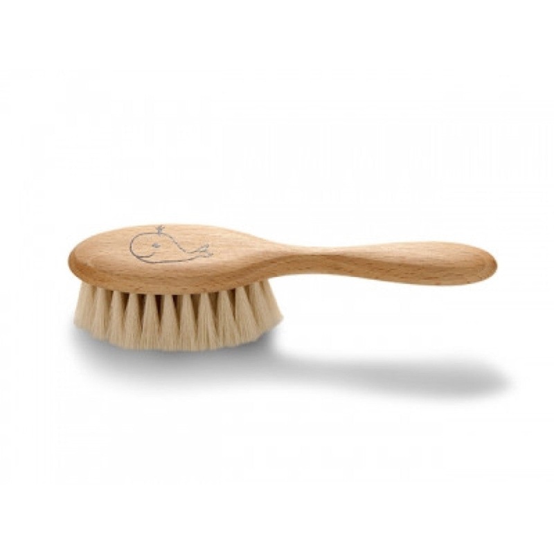 Redecker Baby’s Hair Brush Whale