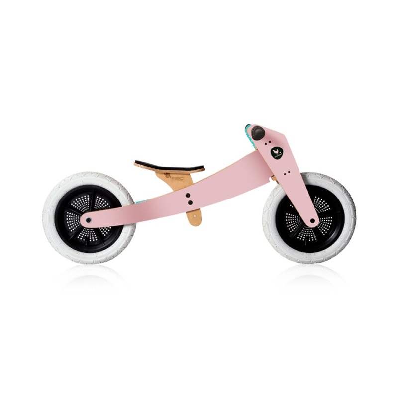 Wishbone Wooden Bike 2 in 1|Original|Grey|Pink