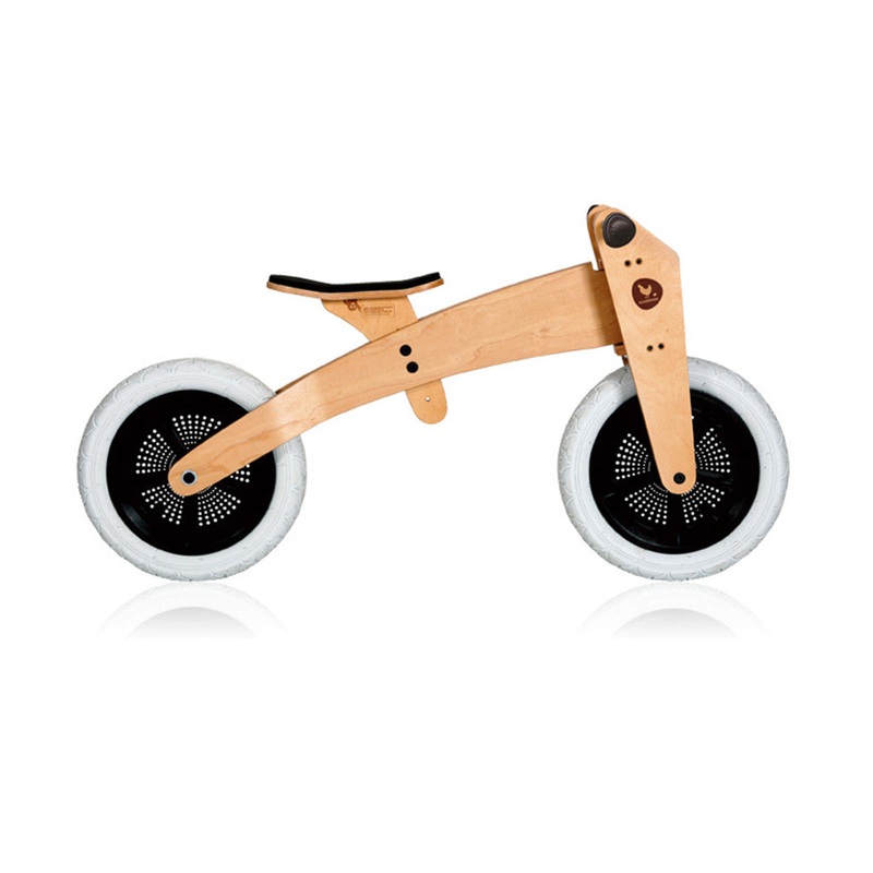 Wishbone Wooden Bike 3 in 1|Original|Grey|Pink|Pine Green