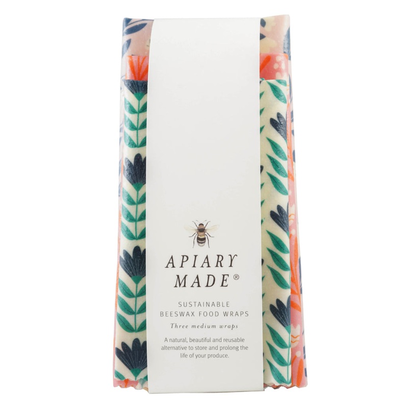 Apiary Made Beeswax Wraps Medium (3 Pack)