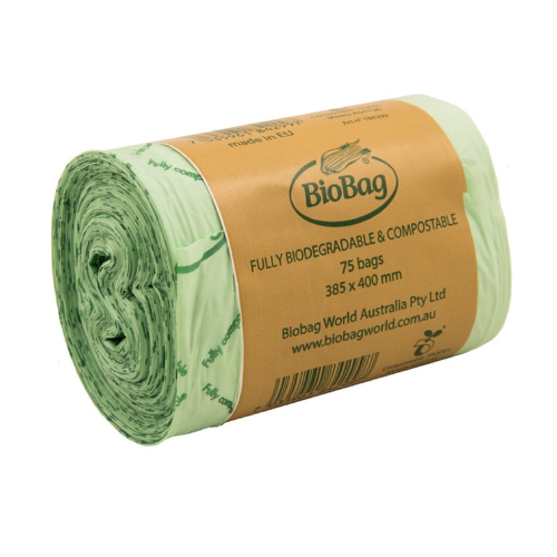BioBag Compostable Bags|8 L (75 Pack) (38.5 cm x 40 cm)|35 L (40 Pack) (58 cm x 71 cm)|50 L (52 Pack) (60 cm x 94 cm)|80 L (20 Pack) (82 cm x 105 cm)