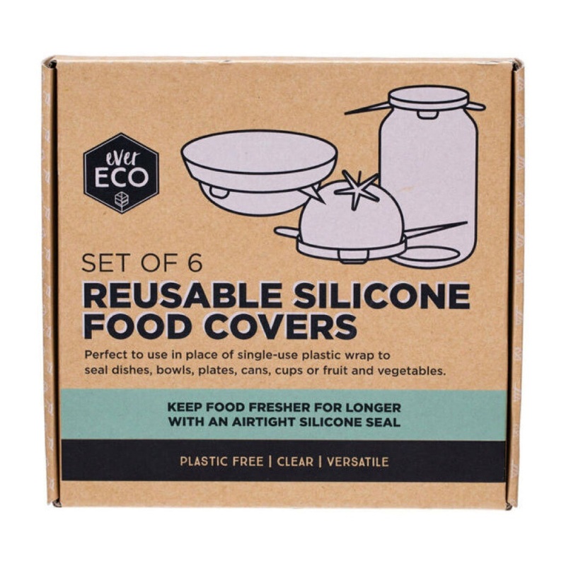 Ever Eco Reusable Silicone Food Covers (6 Pack)