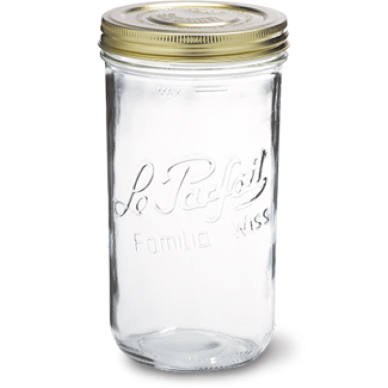 Le Parfait Familia Wiss Jar|200 ml|350 ml|500 ml|750 ml|1 L (100)|1 L (110)|1.5 L