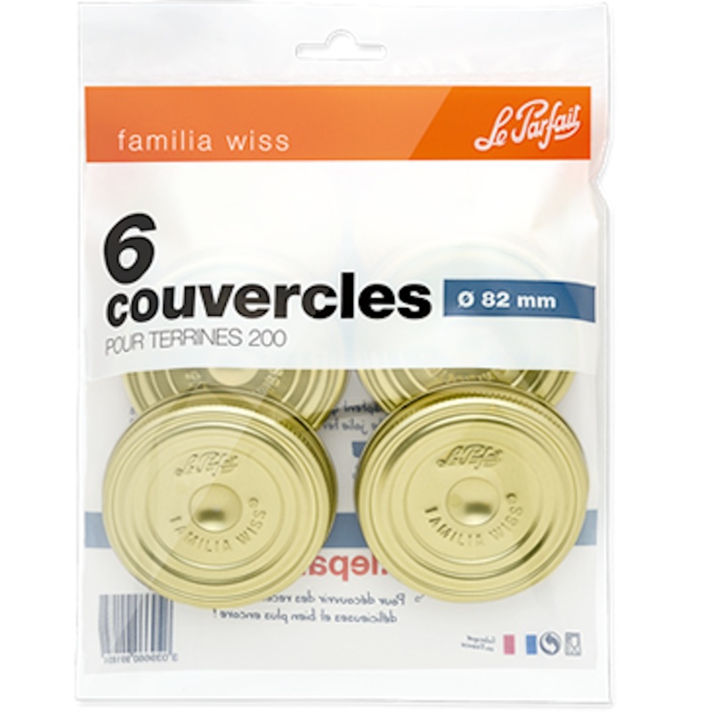 Le Parfait Familia Wiss Screw Lid (6 Pack)