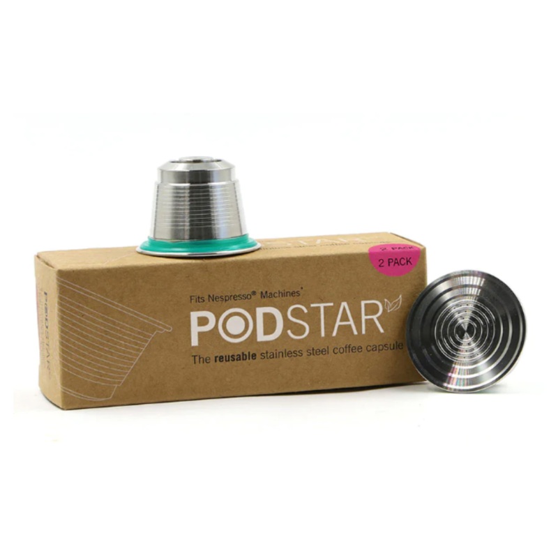 Pod Star Reusable Stainless Steel Pod for Nespresso