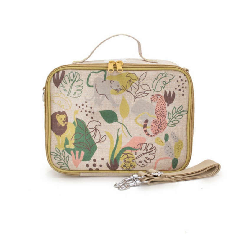 SoYoung Insulated Lunch Box|Blue Dino|Olive Fox|Wee Gallery Nordic|Jungle Cats|Safari Friends|Neo Rainbows|Sunkissed|Under The Sea|Spaceman|Stegosaurus|Forest Friends|Golden Panthers|Sunrise Muted Clay|Little Hearts Sage|Robot Playdate|Dino Scales|Cats Ea
