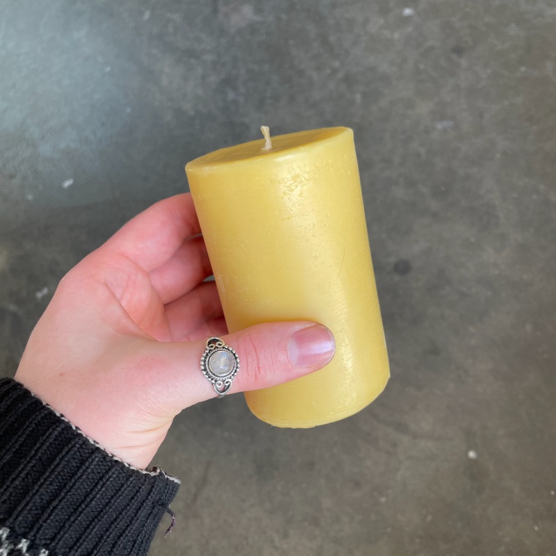 Quenton’s Half Pillar Candle