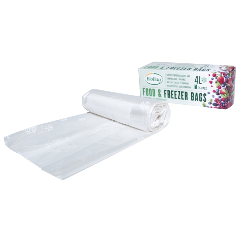BioBag Food Freeze Bags|24 cm x 40 cm (4 L)(25 Pack)|24 cm x 50 cm (6 L)(20 Pack)