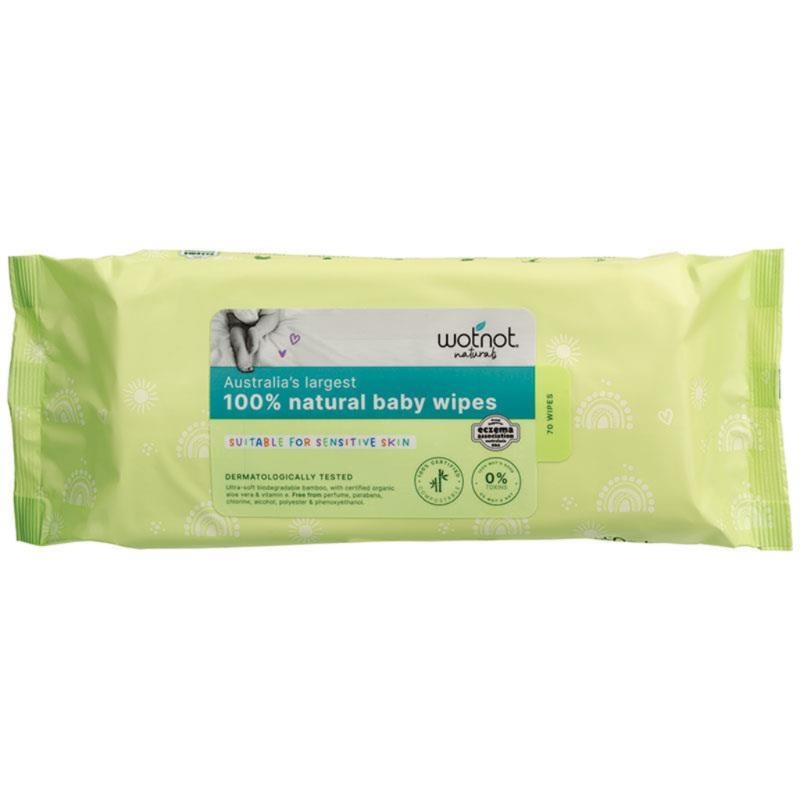 WotNot Baby Wipes (70 Per Pack)