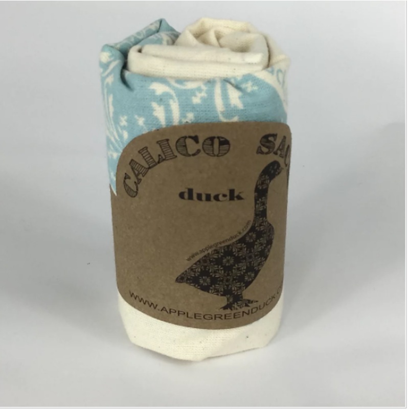 Apple Green Duck Calico Animal Tote Bag