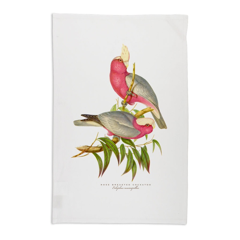 Linen Press Tea Towel White John Gould (Organic Cotton)