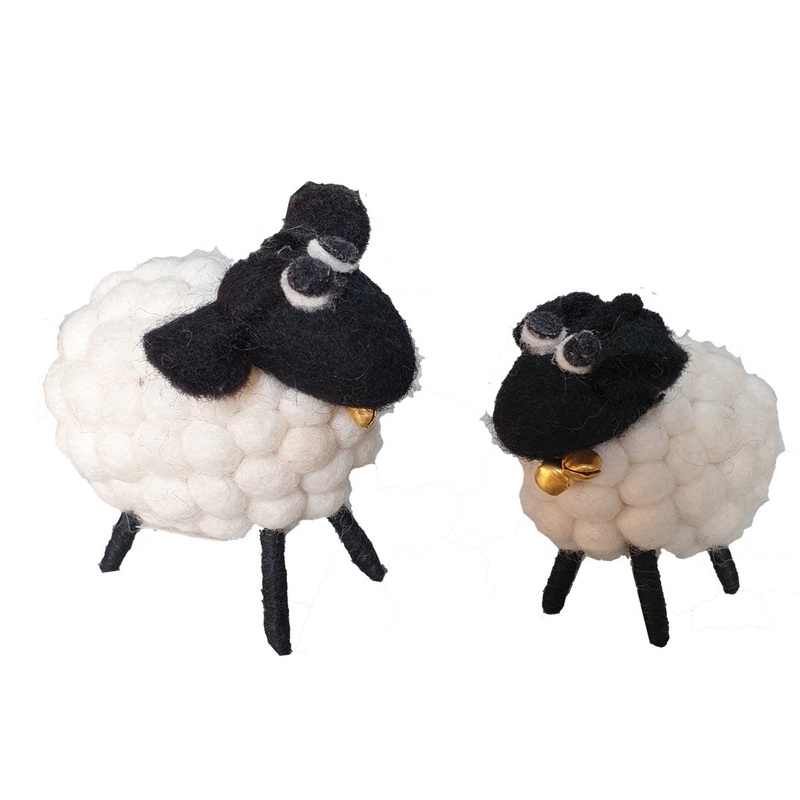 Pashom Woolly Sheep Small|White|Natural