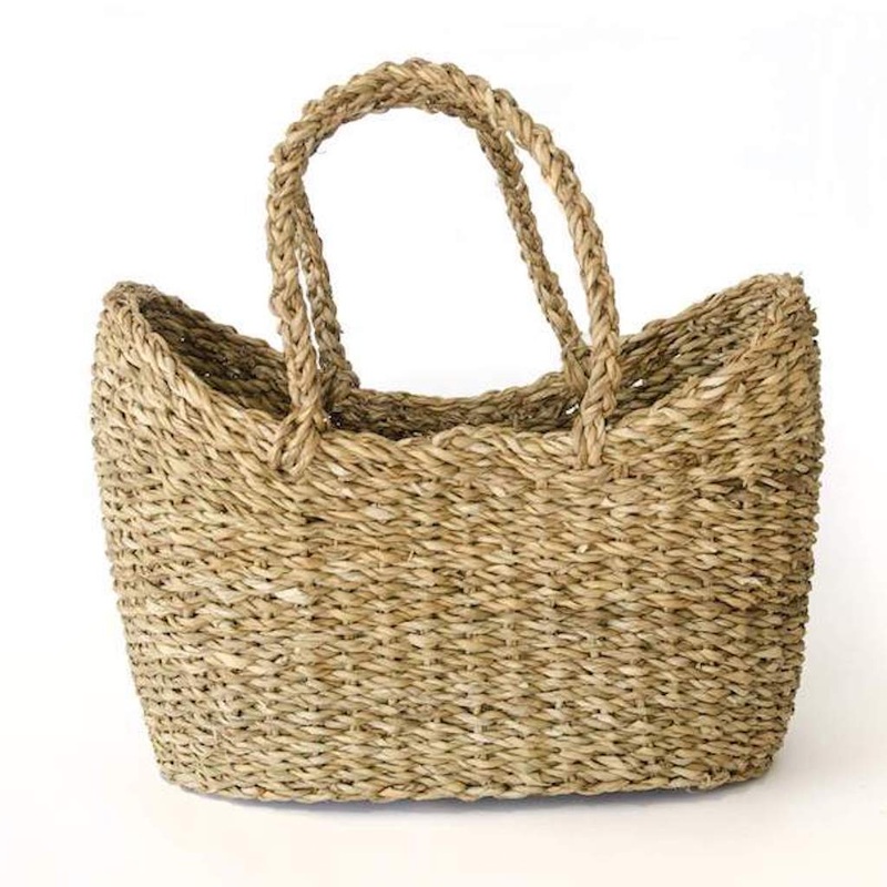 U-Chus Fair Trade Hogla Basket Half Round