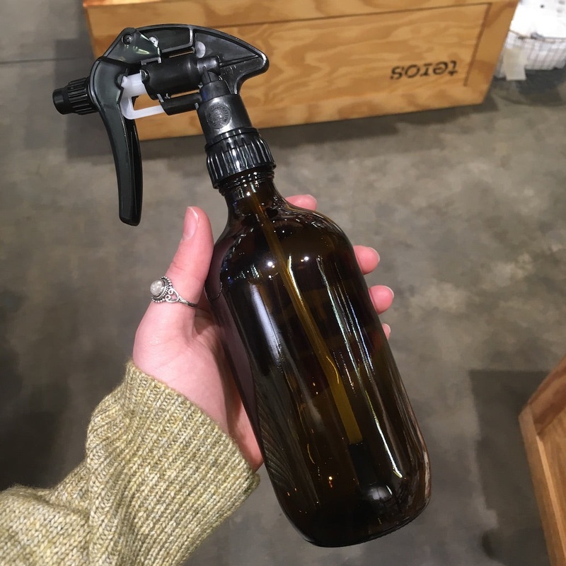 Amber Glass Bottle with Trigger Spray 500 ml