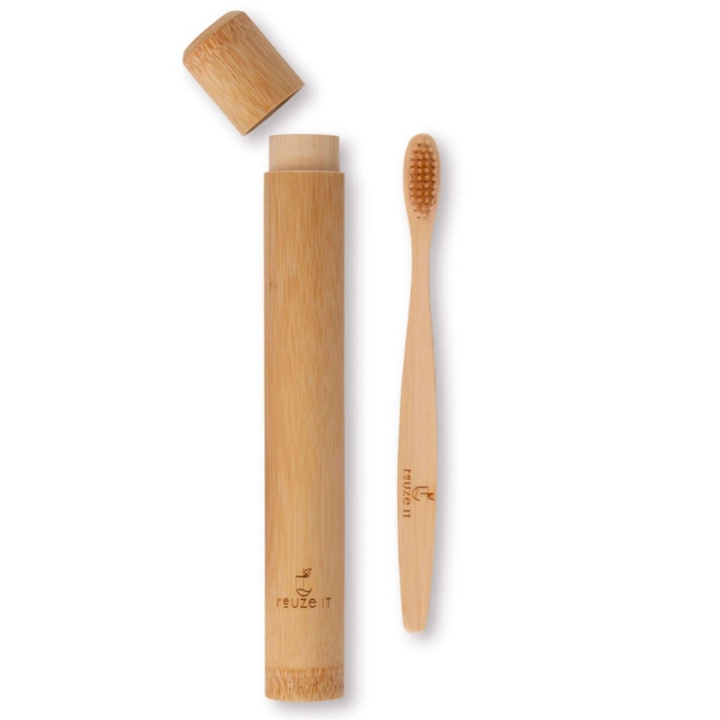 Reuze It Bamboo Toothbrush with Holder