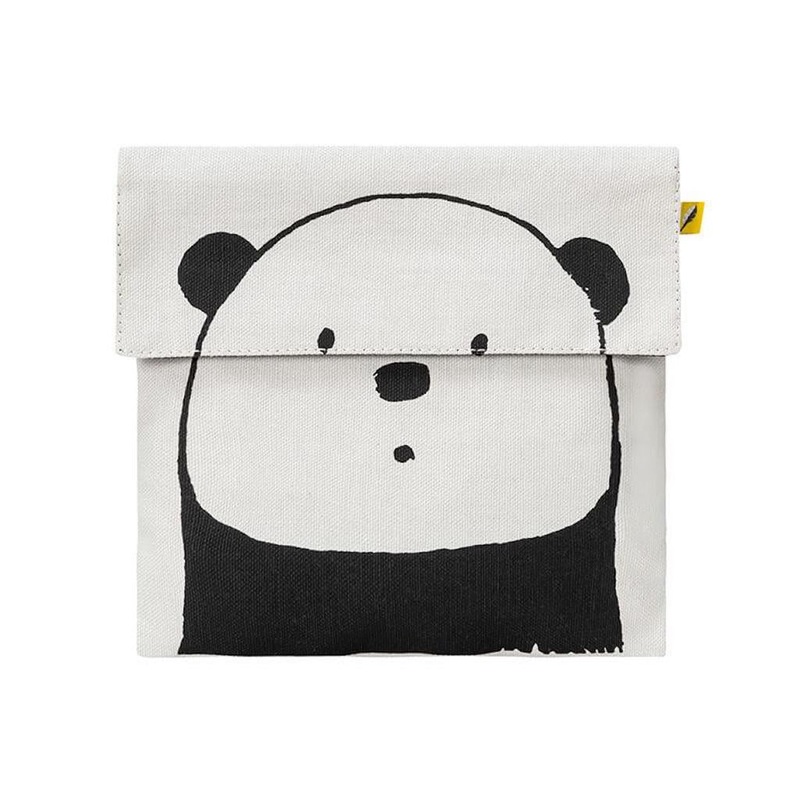 Fluf Flip Snack Sack|Red Cherries|Pink Cherries|Panda Black|Panda Pink|Happy Bread Blue|Snack Orange|Snack Blue|Happy Bread Black|Drumstick Orange|Snack Black|Snack Moss|Snack Lavender