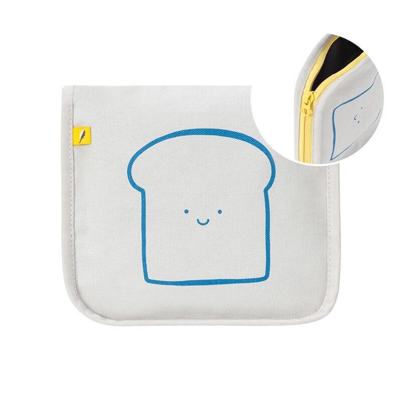 Fluf Snack Mat|Happy Bread Blue|Red Cherries|Orange