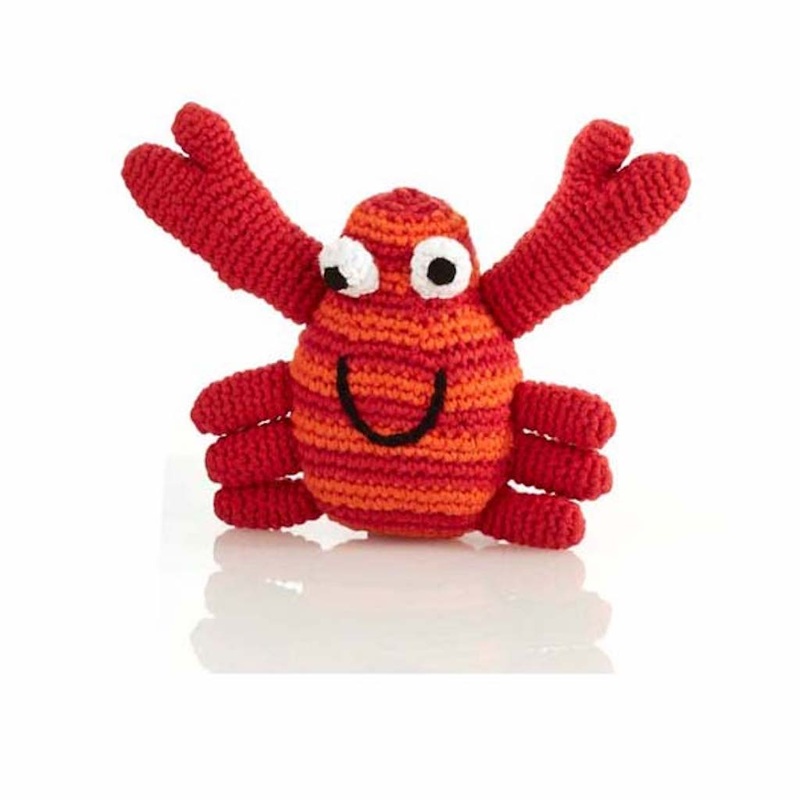 Pebble Crab Rattle|Red