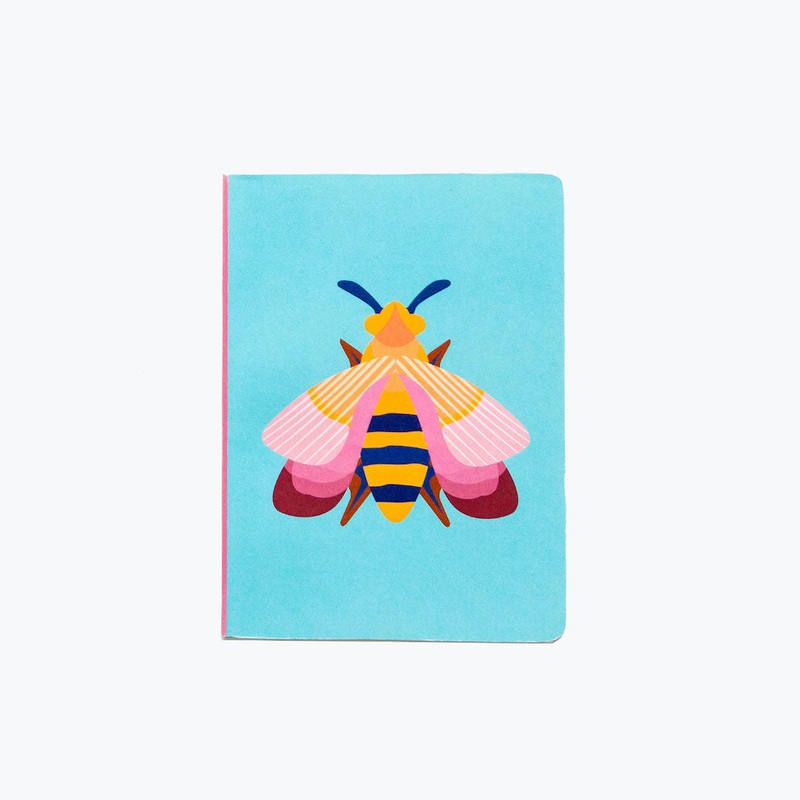 Studio Roof Notebook A6|Pink Bee|Longhorn Beetle