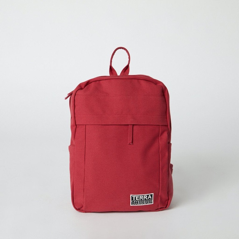 Terra Thread Earth Backpack|Ruby Red|Deep Sea Teal|Tidal Blue|Moss Green|Mustard Yellow|Olive Green|Coral Pink|Orange|Ivory Black|Charcoal Grey|Floral|Sand Dune|Navy Blue