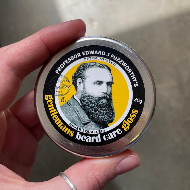 Beauty & the Bees Professor Edward J Fuzzworthy’s Gentleman’s Beard Gloss Bar in Tin 40 g