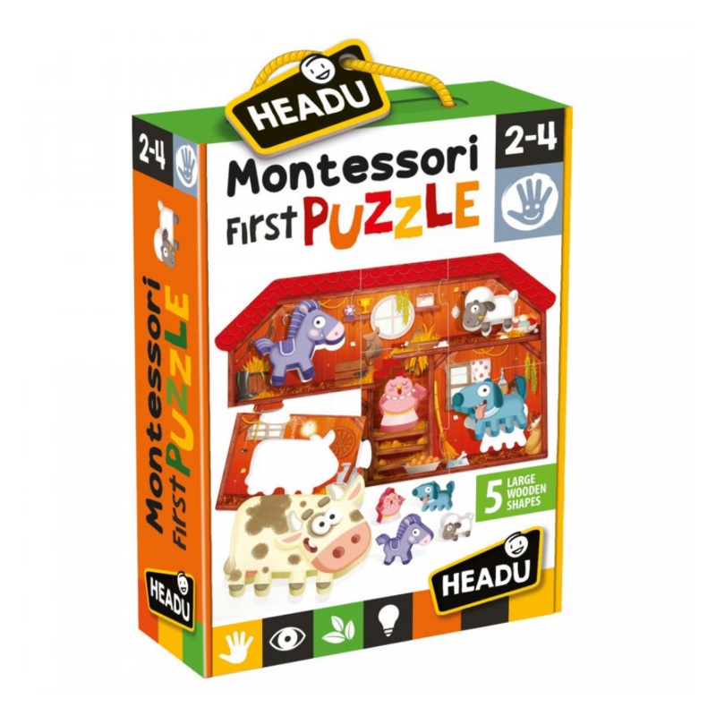 Headu Montessori First Puzzle|The Farm|The City|The Jungle
