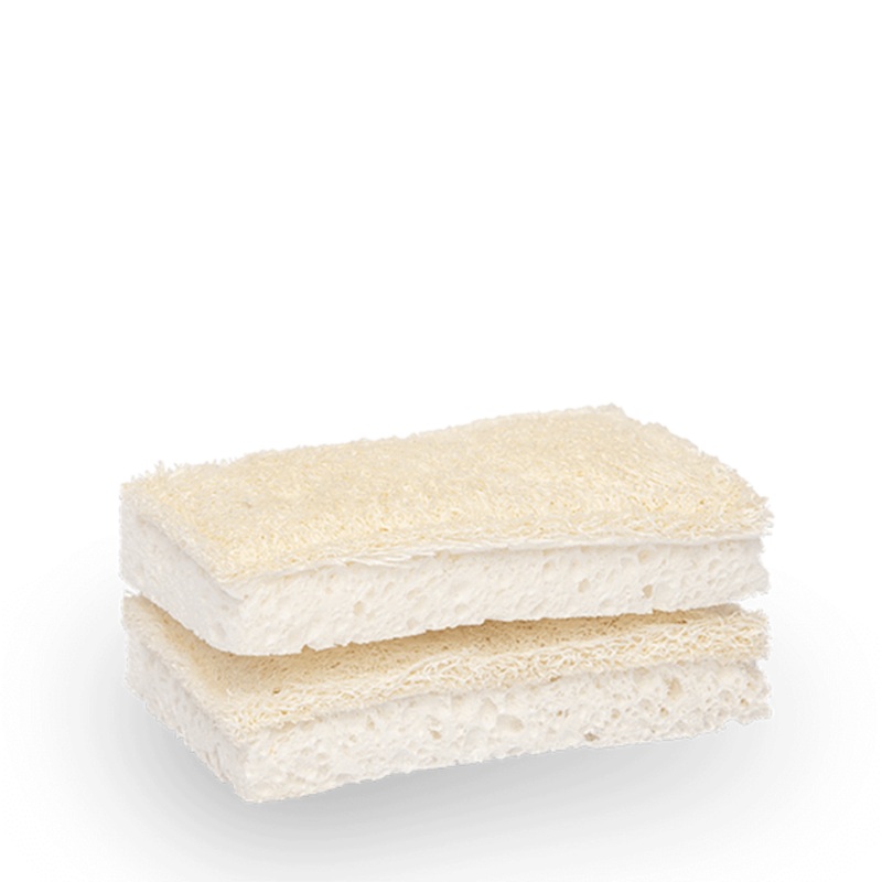 Seed & Sprout Compostable Sponge with Scourer (2 Pack)