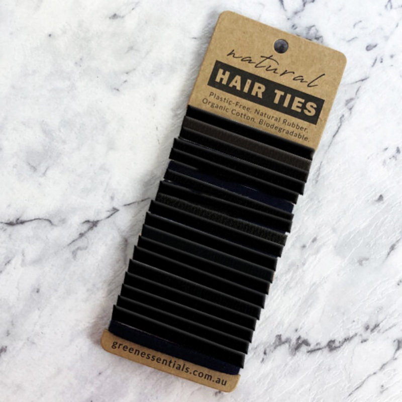 Green Essentials Natural Hair Ties Organic Cotton (20 Pack)