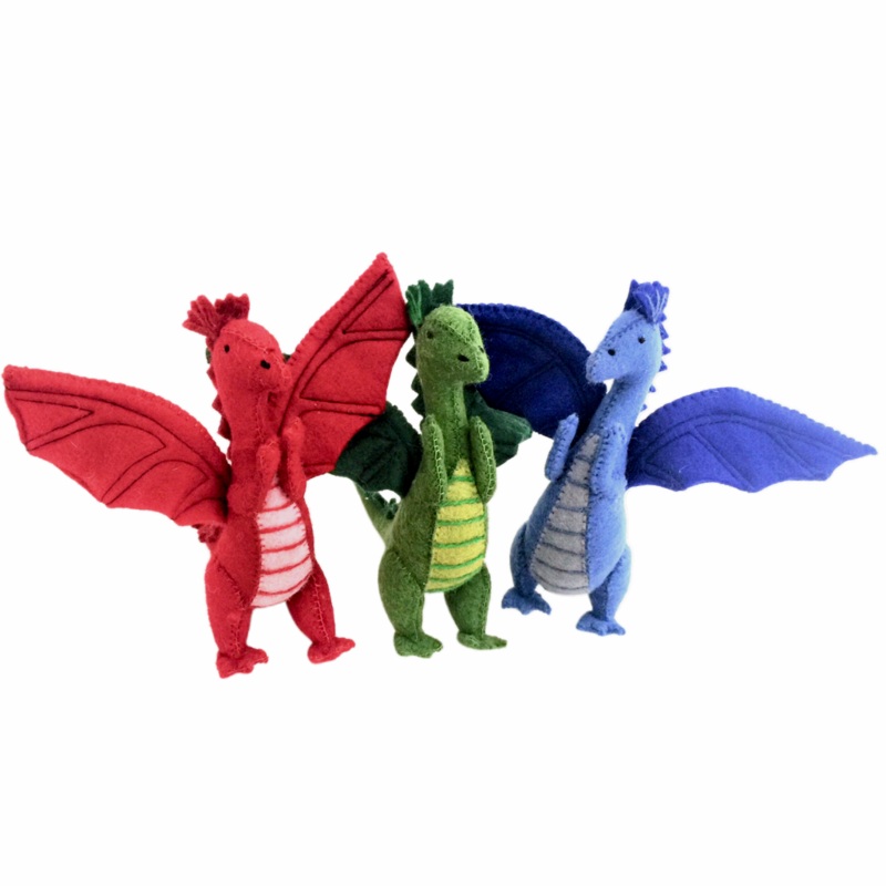 Papoose Dragon|Green|Blue|Red
