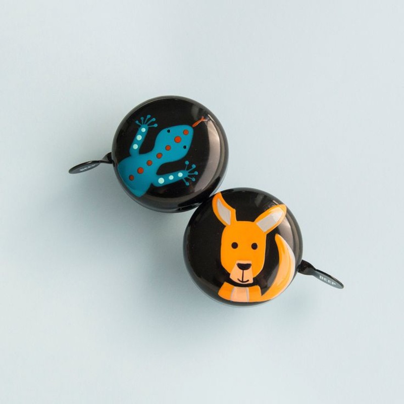 Beep Bicycle Bell|Koala Blue|Lizard|Turtle|Bear (Red)|Daisy|Fox|Pup|Owl|Blastoff|Lady Bird|Ice Cream|Watermelon (Pink)|Bird|Itsy Bitsy Spider (Red)|Crocodile|Unicorn|Desert Pink|Kangaroo (Orange)|Cup Cake|Banksia|Bunny|Rosella|Shark (Blue)|Cactus|Diplodoc