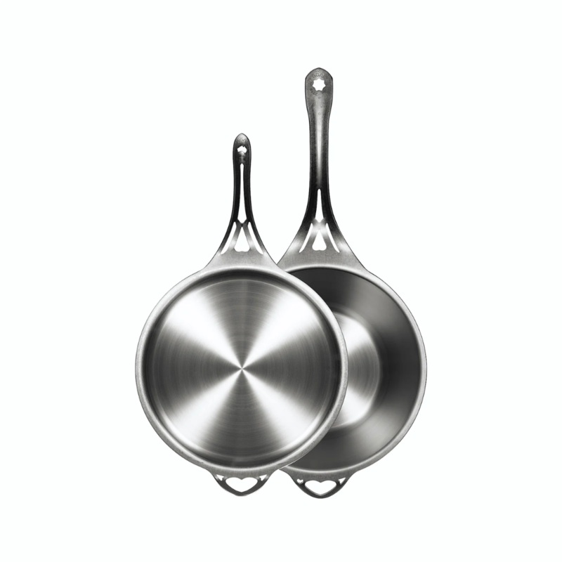 Solidteknics Noni 2.5 L Ferritic Stainless Steel Saucepan & 23 cm Skillet/Lid
