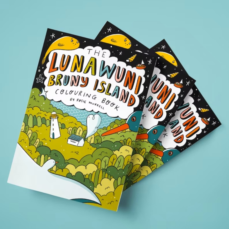 The Lunawuni Bruny Island Colouring Book by Rosie Murrell