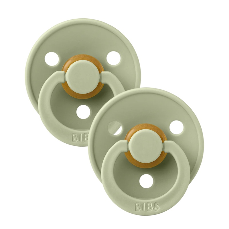 Bibs Pacifiers Size 1 Round Nipple (2 Pack)