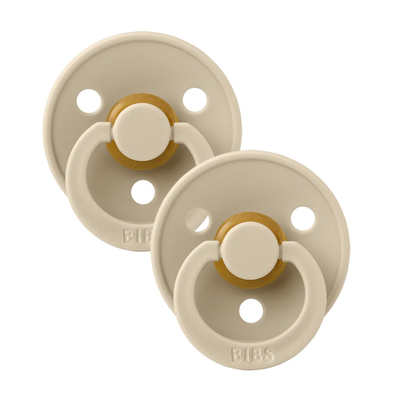 Bibs Pacifiers Size 3 Round Nipple (2 Pack)
