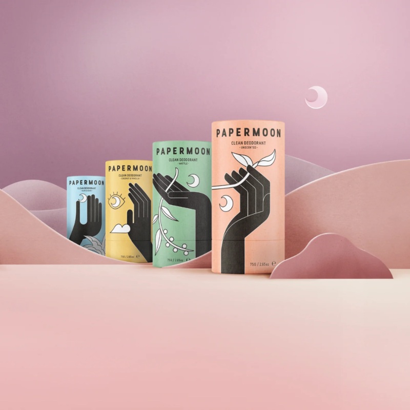 Papermoon Deodorant 75 g|Wattle|Aloe & Agave|Coconut & Vanilla|Unscented