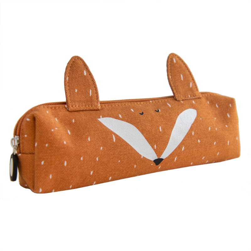 Trixie Long Pencil Case|Fox|Polar Bear|Penguin|Hippo|Monkey|Rabbit|Lion