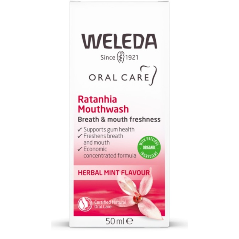 Weleda Mouthwash Ratanhia Herbal Mint Flavour 50 ml