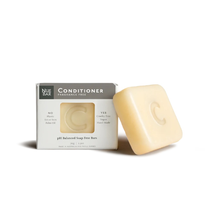 NueBar Conditioner Bar 70 g|Normal|Super Rich|Fragrance Free|All Hair Types