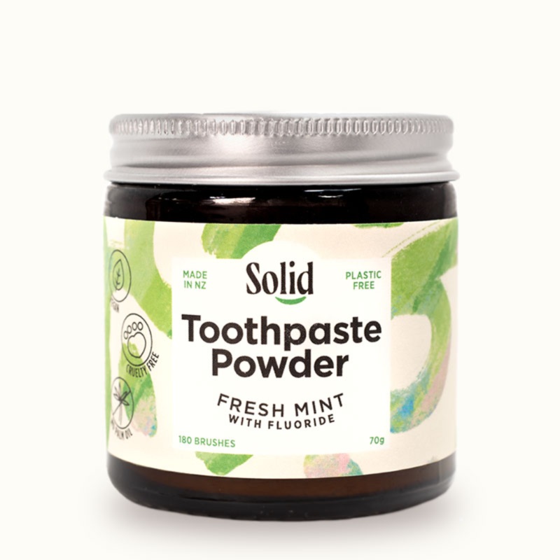 Solid Toothpaste Powder with Fluoride 70 g