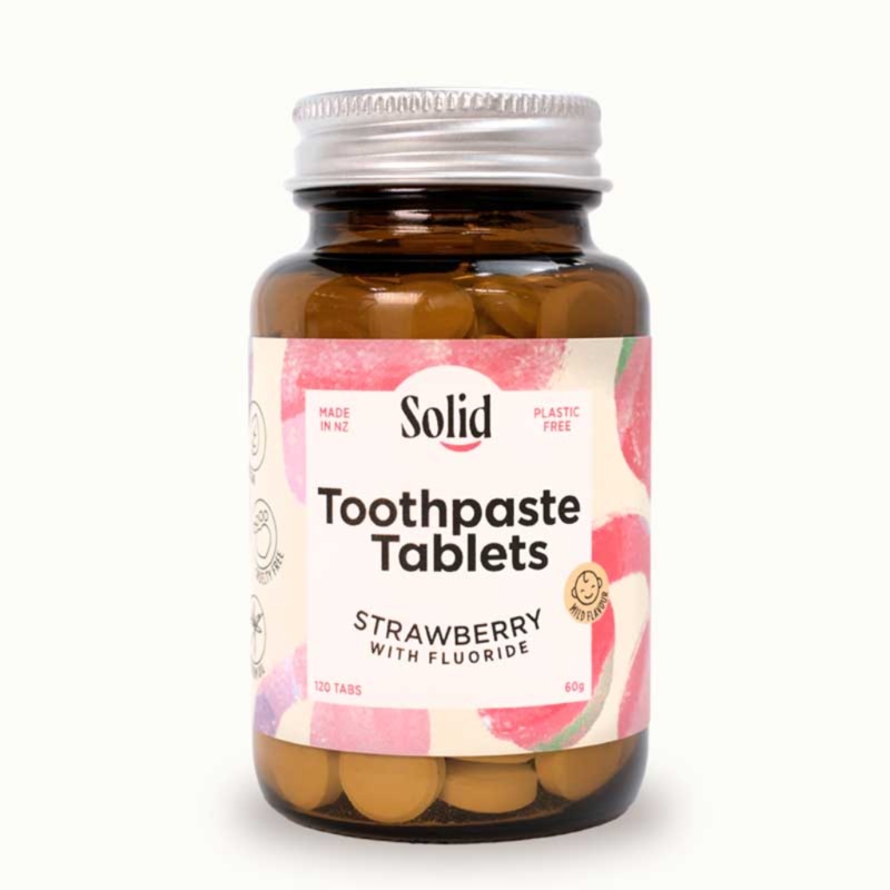 Solid Toothpaste Tablets with Fluoride 60 g (120 Pack)