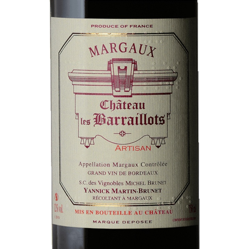 Chateau les Barraillots Margaux 2022