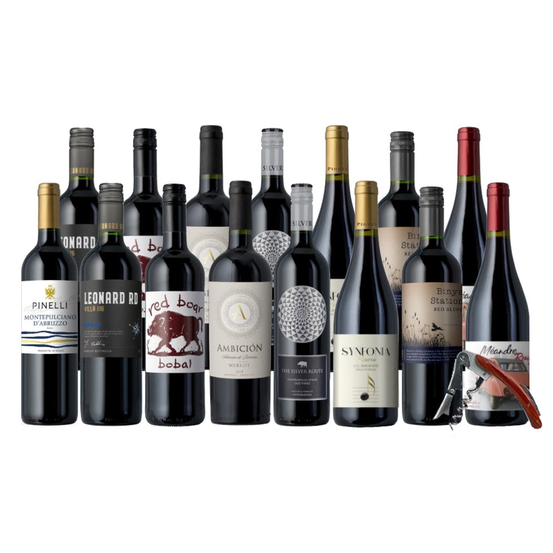 Summer Reds 15-Pack + Corkscrew