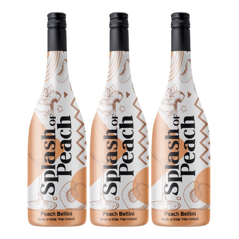 Add 3 Peach Bellini Wine Cocktails!