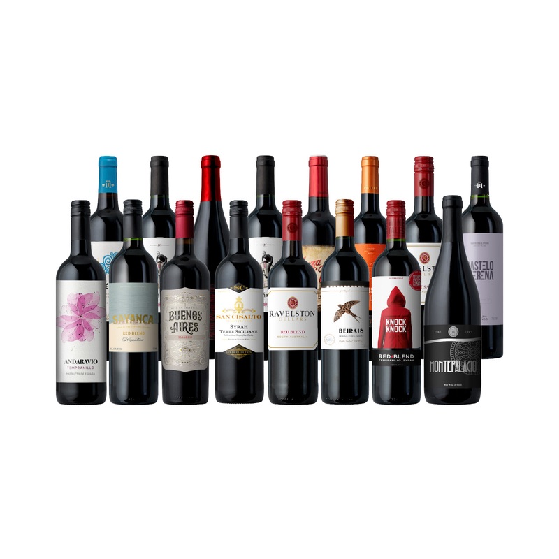 Groupon Red Wine 16-Pack|All-Red