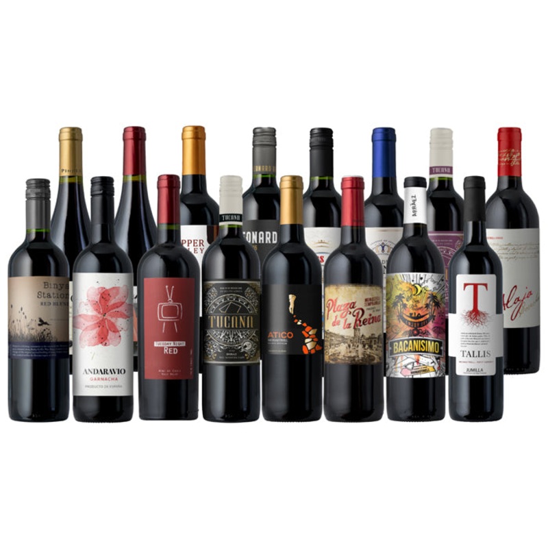 UPGRADE: March Madness Vineyard Red Wine 16-Pack V