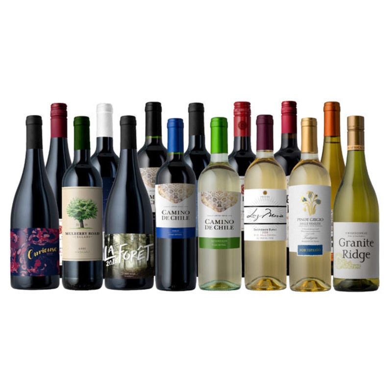 Blockbuster Wines 15-Pack|Mixed|All-Red|All-White