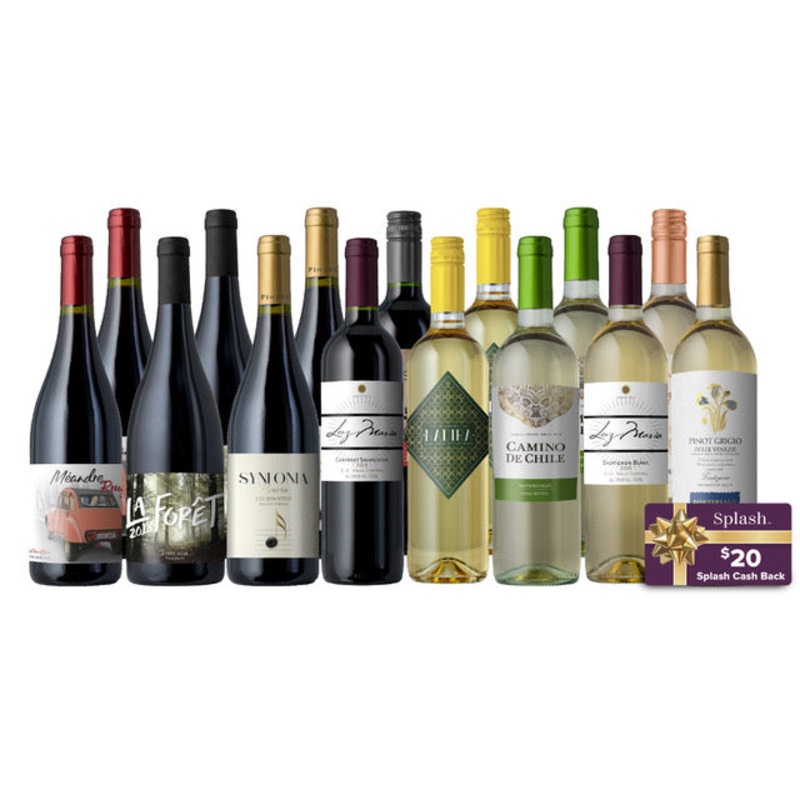 OVERSTOCK: $6.99 Wines + $20 Splash Cash Back!